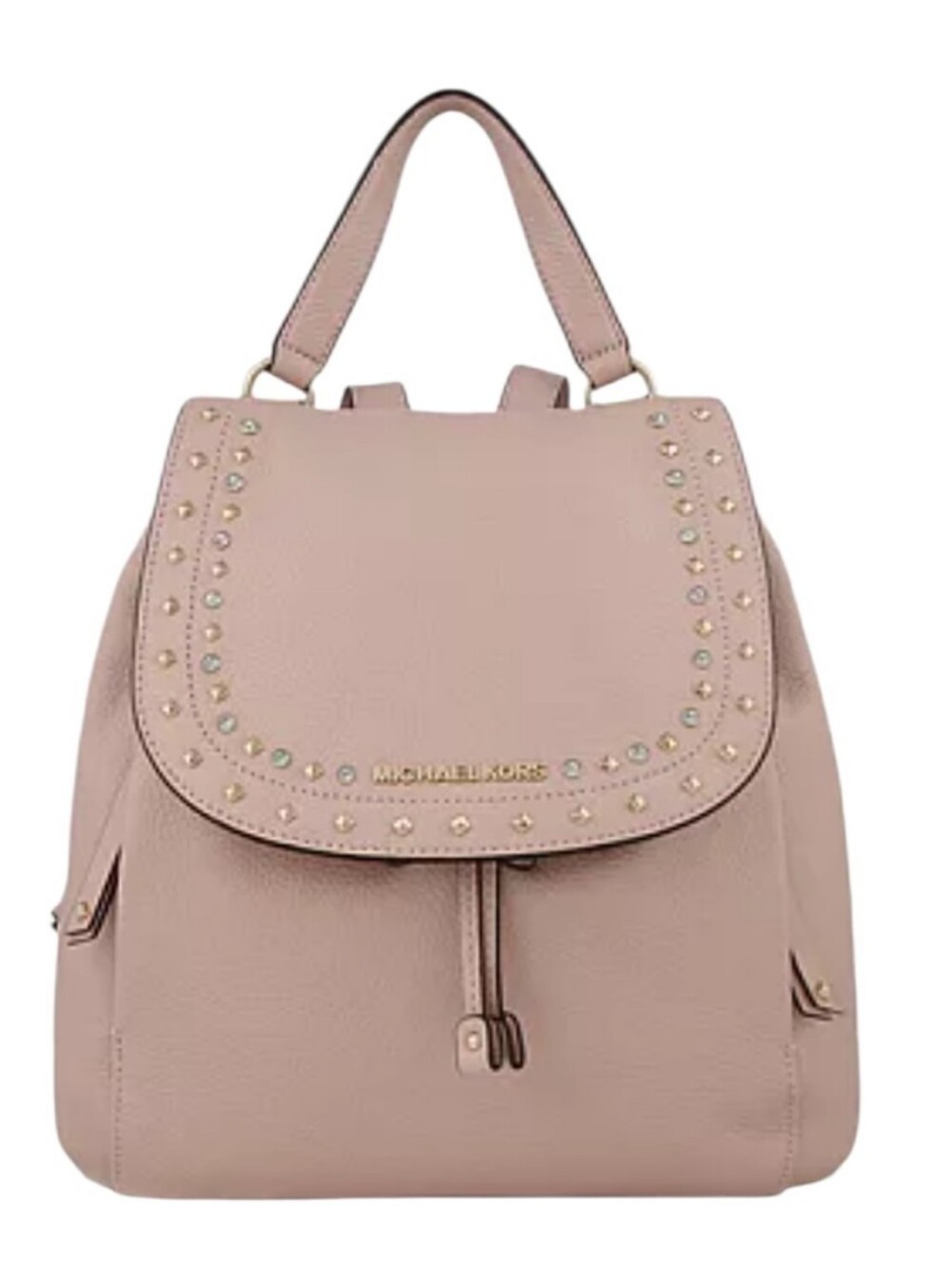 MICHAEL KORS Riley Blush Pink Studded Leather Backpack
